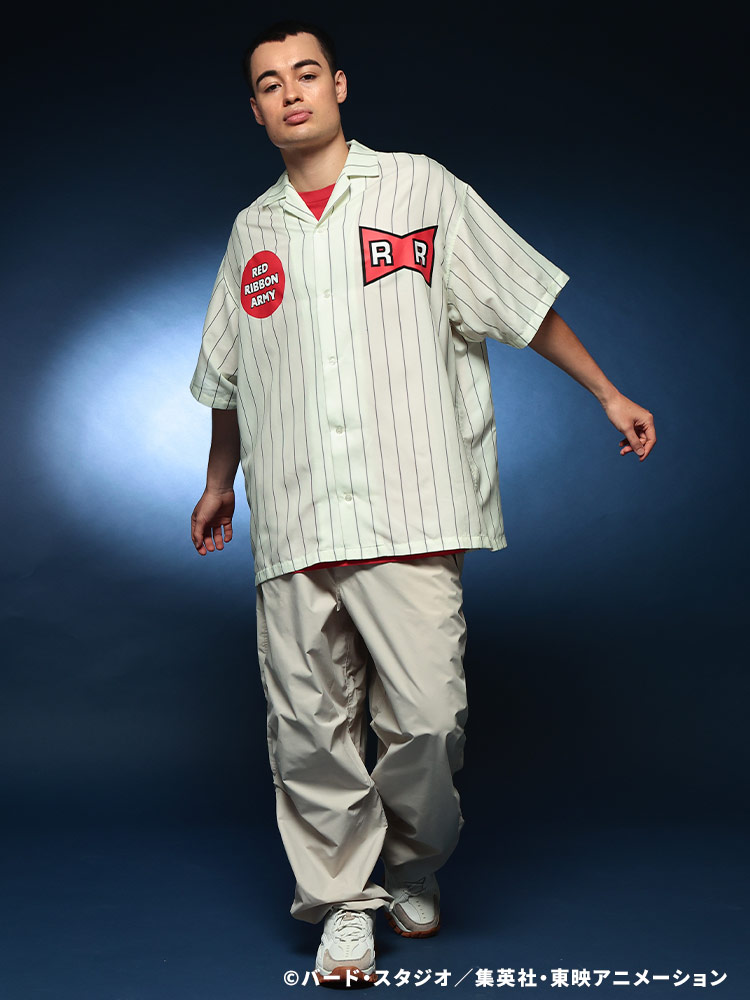 大きいサイズメンズ洋服のサカゼン トップス シャツ オープンシャツ 柄シャツ コラボ アニメ 大きいサイズ メンズ 春 夏 DRAGON BALL（ドラゴンボール） 