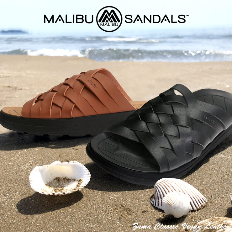 在庫処分 返品交換不可 サンダル 大きいサイズ メンズ ヴィーガンレザー クロス ZUMA CLASSIC VEGAN LEATHER ストラップ  MALIBU SANDALS マリブサンダルズ