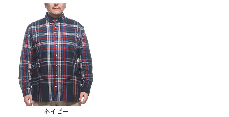 TOMMY HILFIGER 長袖 シャツ 大きいサイズ メンズ チェック柄
