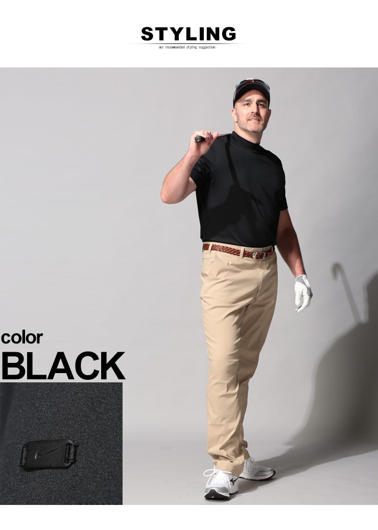 定番新品 ゴルフ モックネック 無地 大きいサイズ Tシャツ モックネック メンズ 半袖シャツ ゴルフ スポーツ ドライ 吸汗速乾 Dry Fit 吸汗速乾 カジュアル トップス Nike 大きいサイズのサカゼン