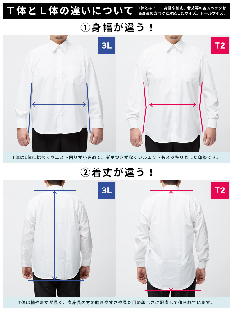 高身長対応 ワイシャツ 長袖 ☆日本の職人技☆ 大きいサイズ メンズ 白 無地 3L トールサイズ 大きいサイズワイシャツ サカゼン 4L 形態安定  5L~8L