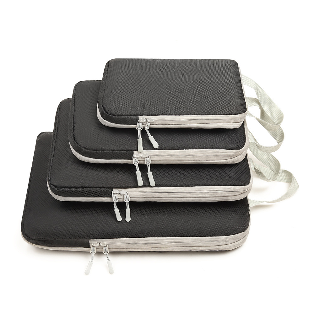 最安値週間 圧縮ポーチ 4点セット トラベルポーチ 圧縮 圧縮袋 旅行用 着替え ガジェットポーチ 収納ポーチ 旅行用ポーチ インナーバッグ 収納 | ブランド登録なし | 01