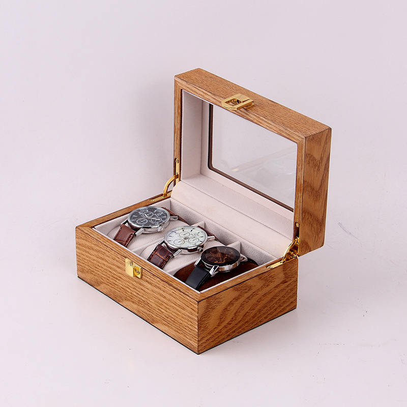 実木時計箱収納箱木質アクセサリー手串収集家庭用展示箱