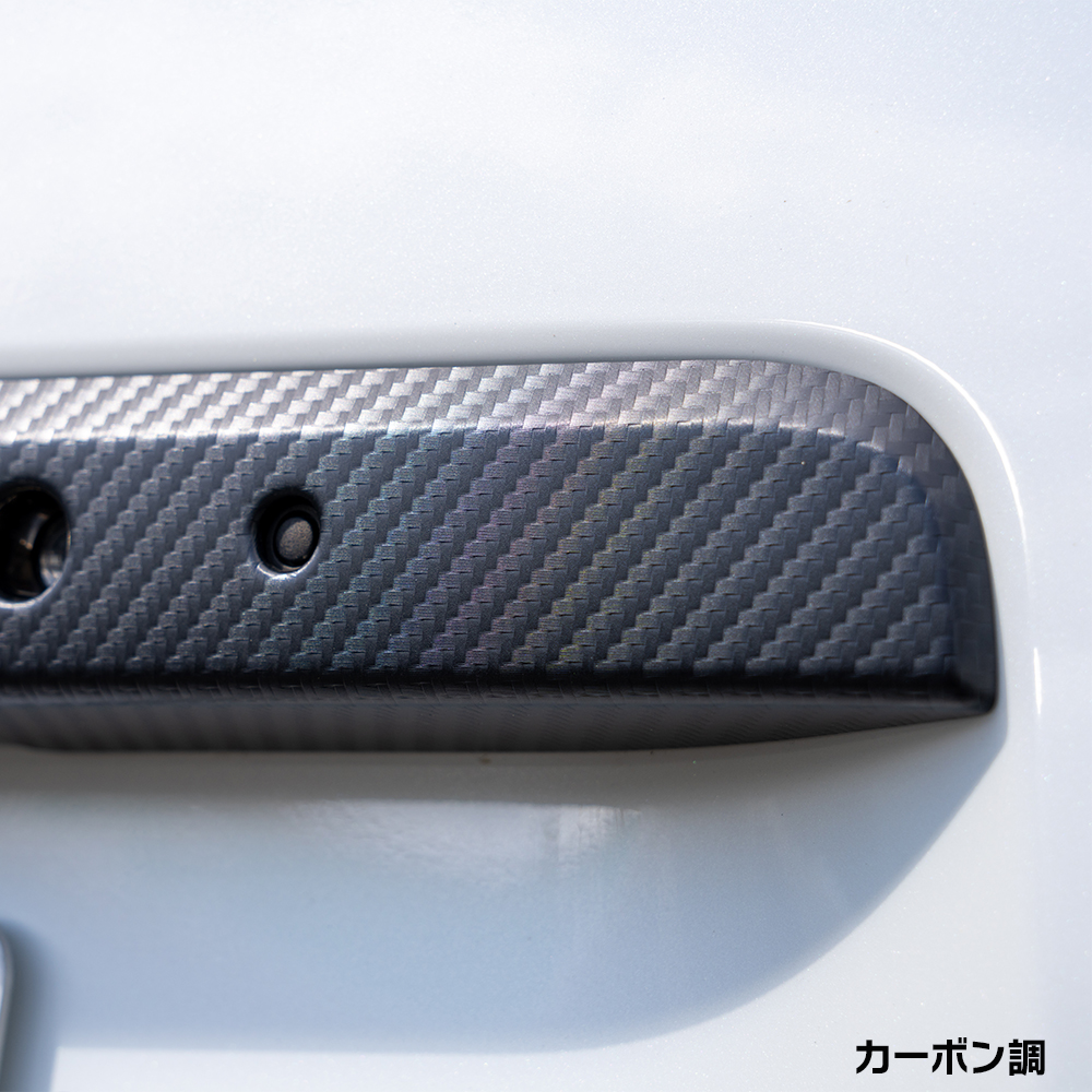 BUAN JAPAN リアガーニッシュカバー【グロスブラック】【カーボン調