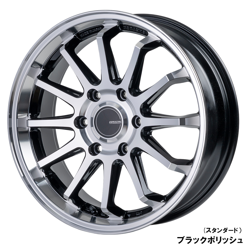 KBRACING S-12 × ヨコハマパラダPA03 タイヤホイール4本セット