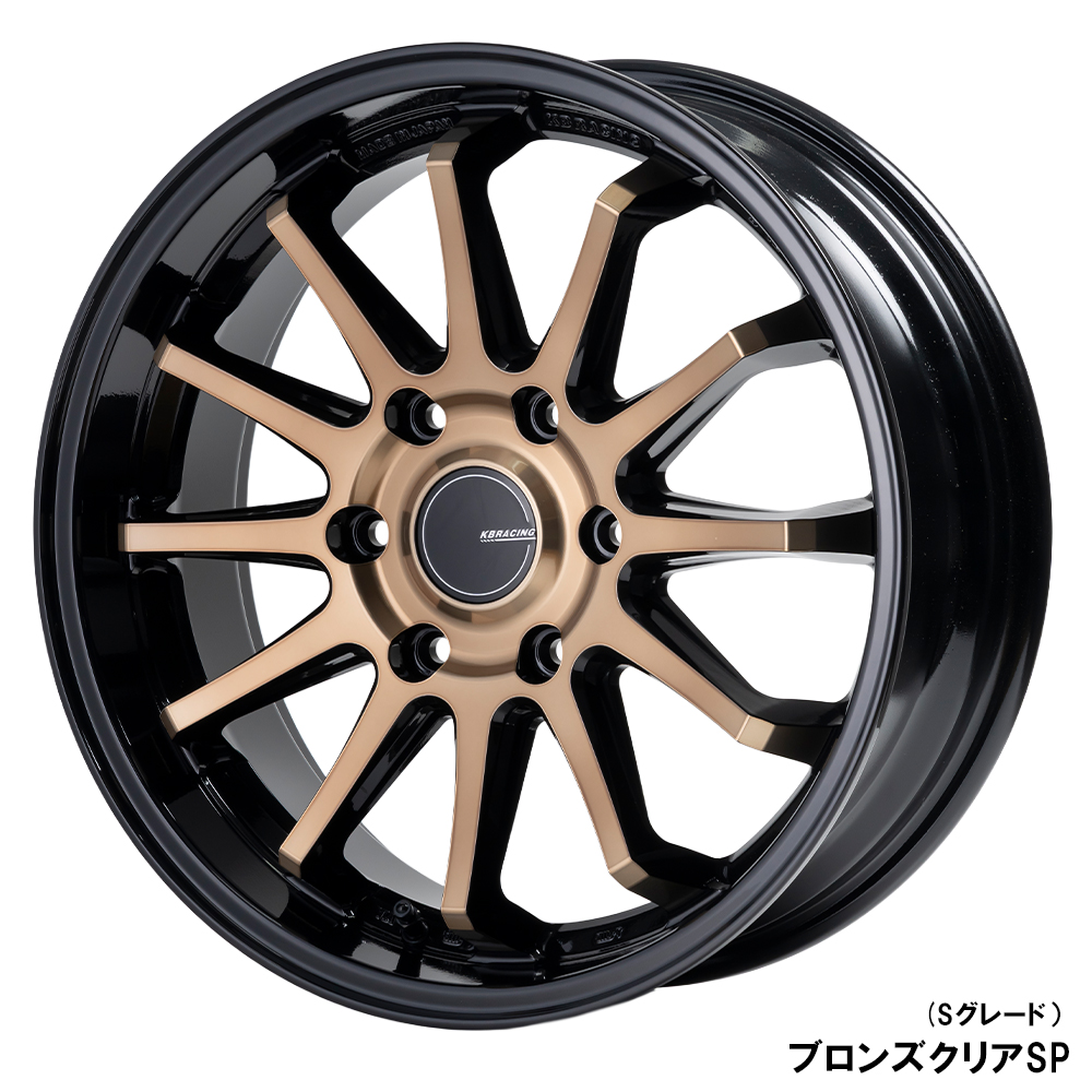 KBRACING S-12 × ヨコハマパラダPA03 タイヤホイール4本セット【S 