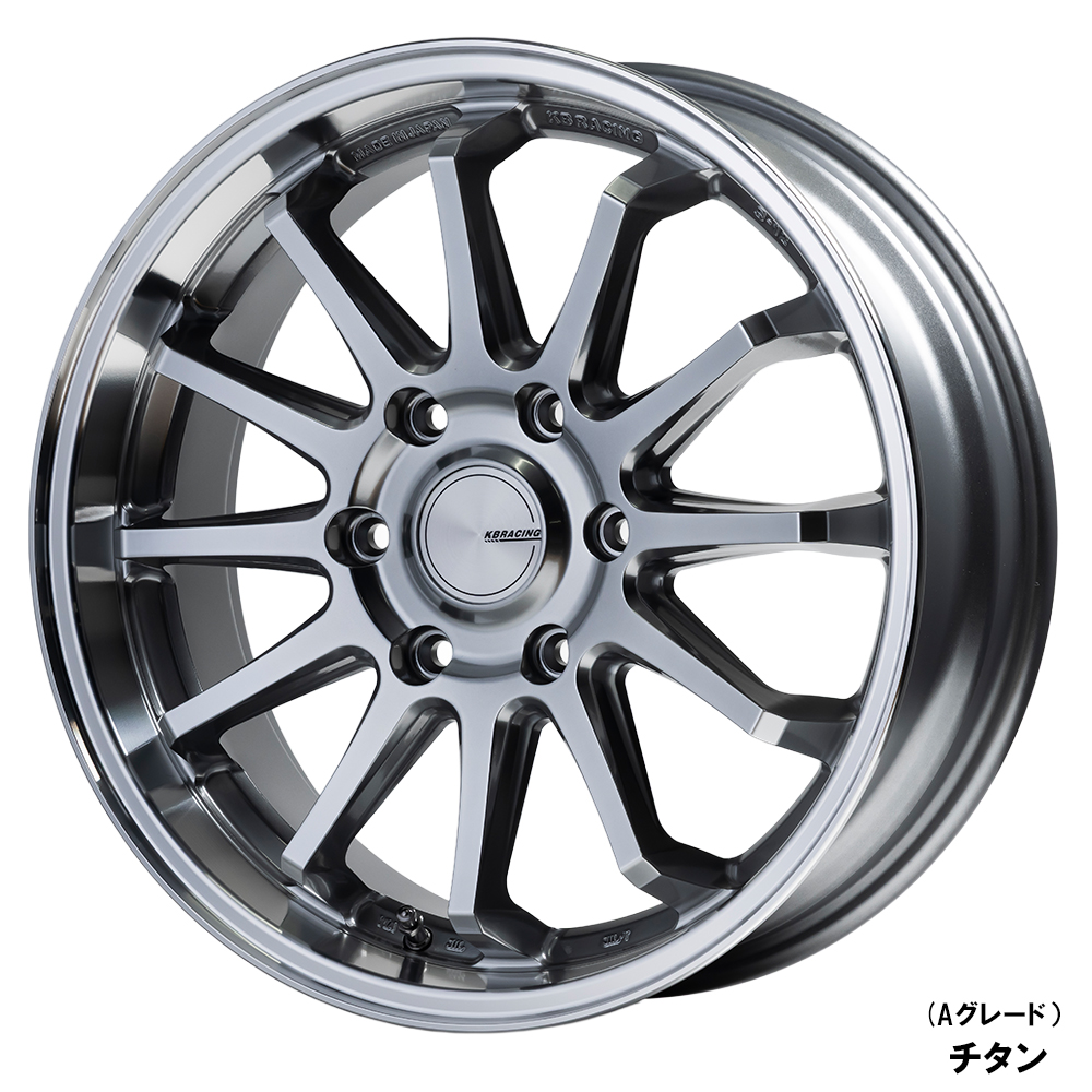 KBRACING S-12 × ヨコハマパラダPA03 タイヤホイール4本セット【A
