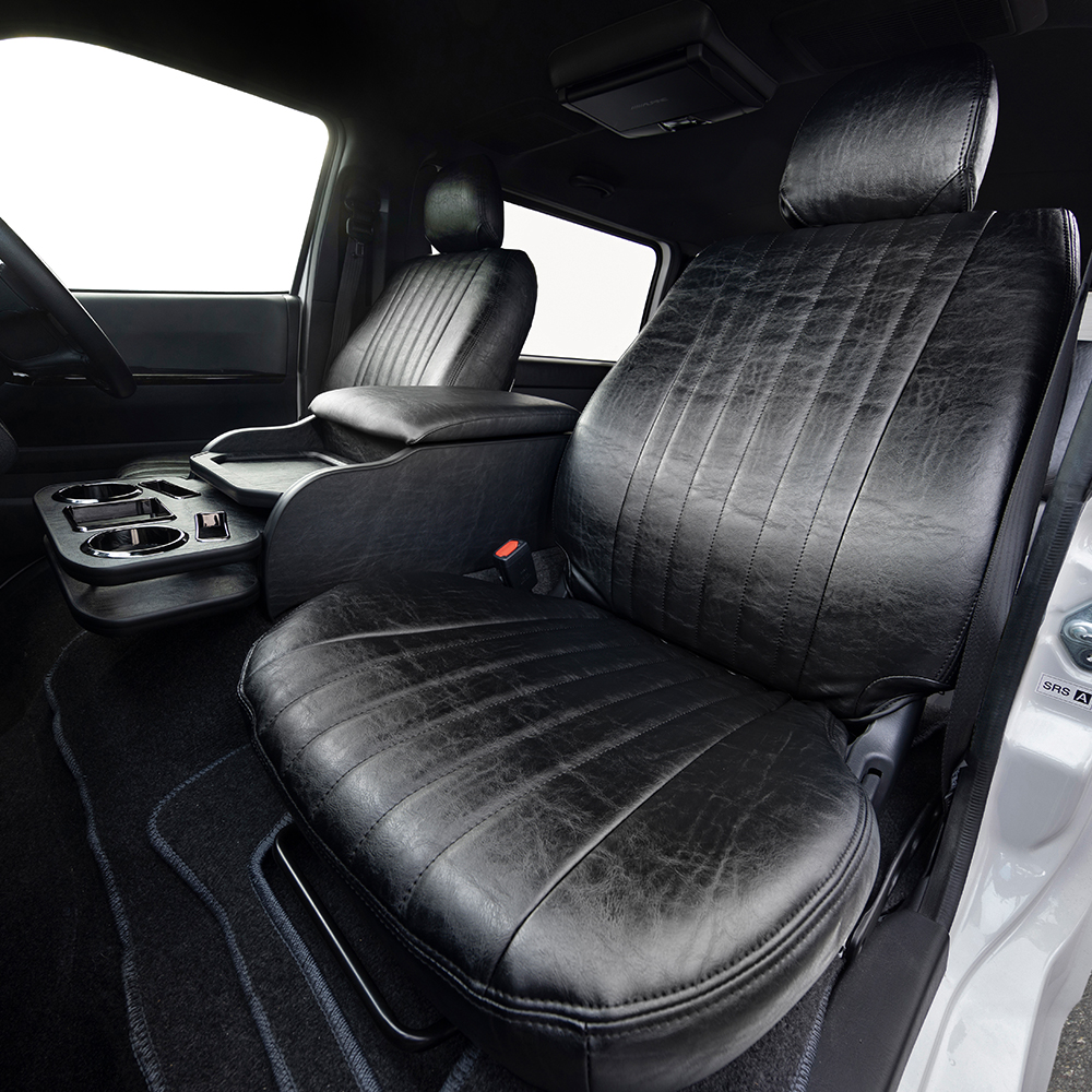 ヴィンテージレザーシートカバー Ver.2】【一台分】 ハイエース 標準