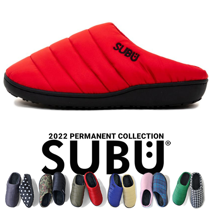 SUBU スブ サンダル SANDAL スリッポン 秋冬のサンダル ダウン風サンダル ファー スリッパ 2023年モデル