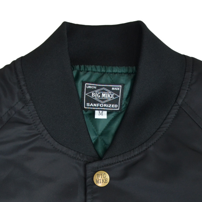 BIG MIKE ビッグマイク ジャケット SATIN HALF STADIUMJUMPER