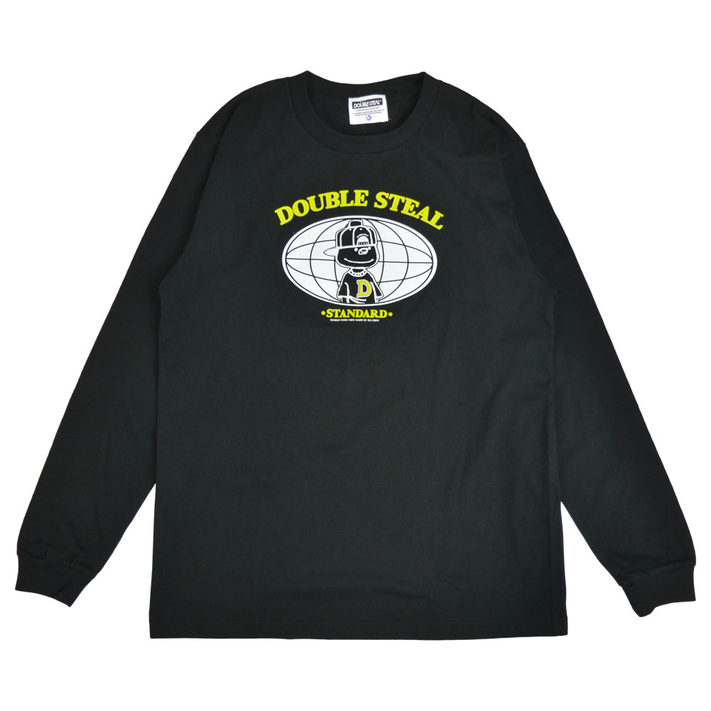 DOUBLE STEAL ダブルスティール ロンT GLOBAL DOUBZ LOGO L/S T-SHIRT TEE 長袖 Tシャツ カットソー トップス 925-14057｜buddy-stl｜02