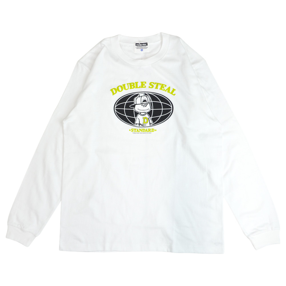 DOUBLE STEAL ダブルスティール ロンT GLOBAL DOUBZ LOGO L/S T-SHIRT TEE 長袖 Tシャツ カットソー トップス 925-14057｜buddy-stl｜03