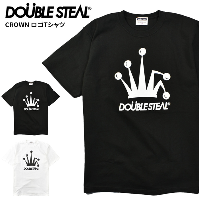 DOUBLE STEAL ダブルスティール Tシャツ CROWN LOGO S/S T-SHIRT TEE 半袖 カットソー 931-14002  単品購入の場合はネコポス便発送