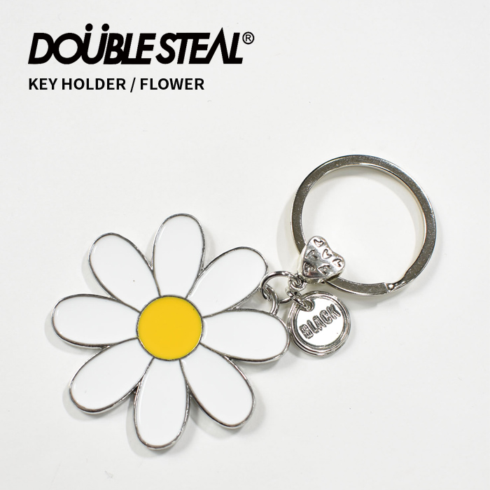 DOUBLE STEAL ダブルスティール キーホルダー KEY HOLDER FLOWER フラワー キーチェーン 431-90002  メール便対応可 : double-487 : buddy-stl - 通販 - Yahoo!ショッピング