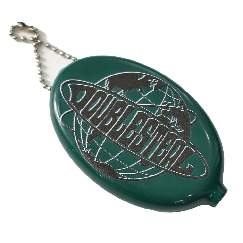 DOUBLE STEAL ダブルスティール ワールドロゴ コインケース ラバー製 小銭入れ キーホルダー 431-90005 メール便対応可