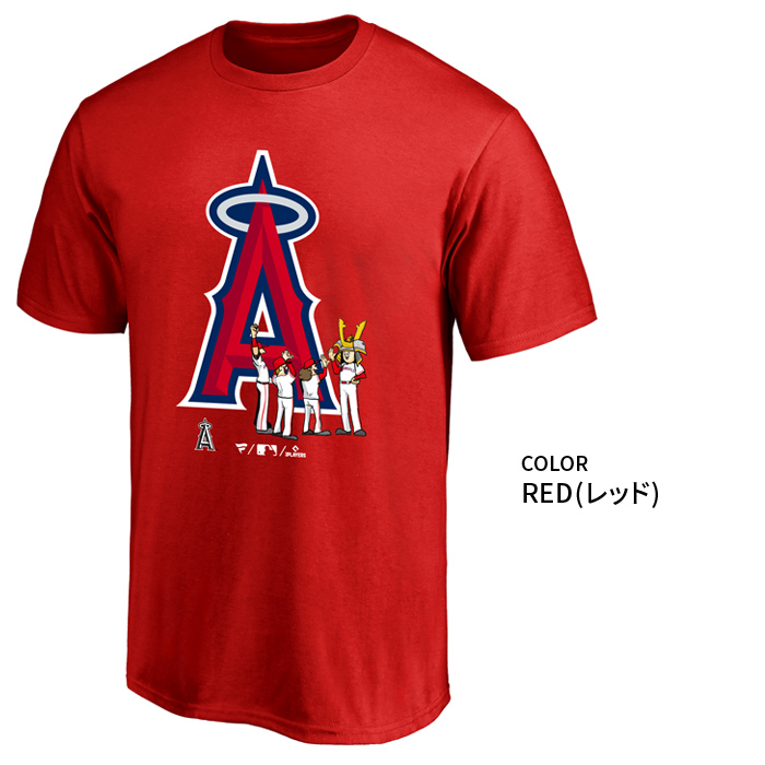 Fanatics ファナティクス Tシャツ MLB KABUTO SERIES エンジェルス ロゴ TEE 大谷翔平 野球 MLB  ML01-23SS-0041 単品購入の場合はネコポス便発送