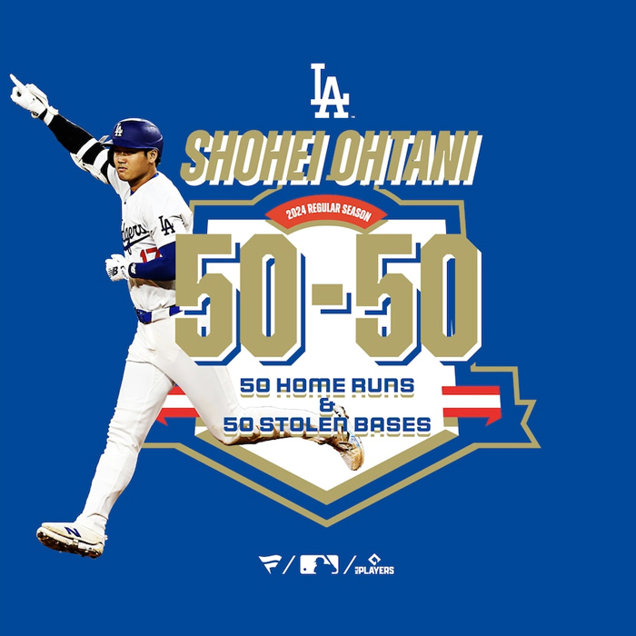 Fanatics（ファナティクス） Tシャツ 大谷翔平 50-50 Club 達成記念T