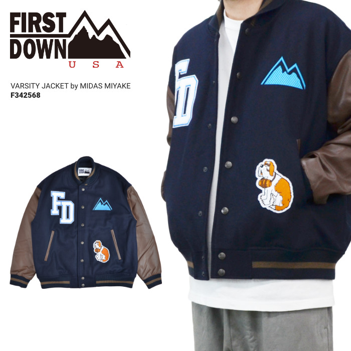 FIRST DOWN USA ファーストダウン ジャケット VIRSITY JACKET BY MIDAS