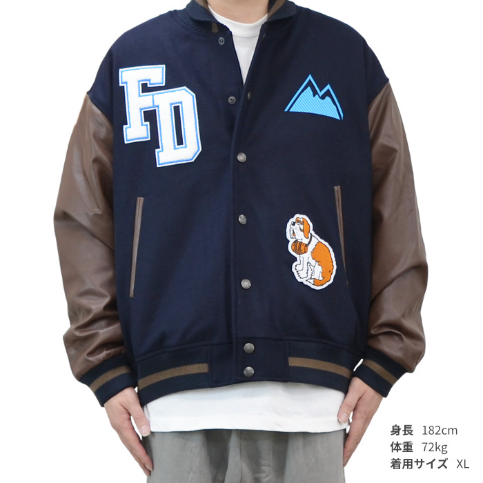 MIDAS ダウンジャケット FIRST DOWN USA ファーストダウン ジャケット VIRSITY JACKET BY