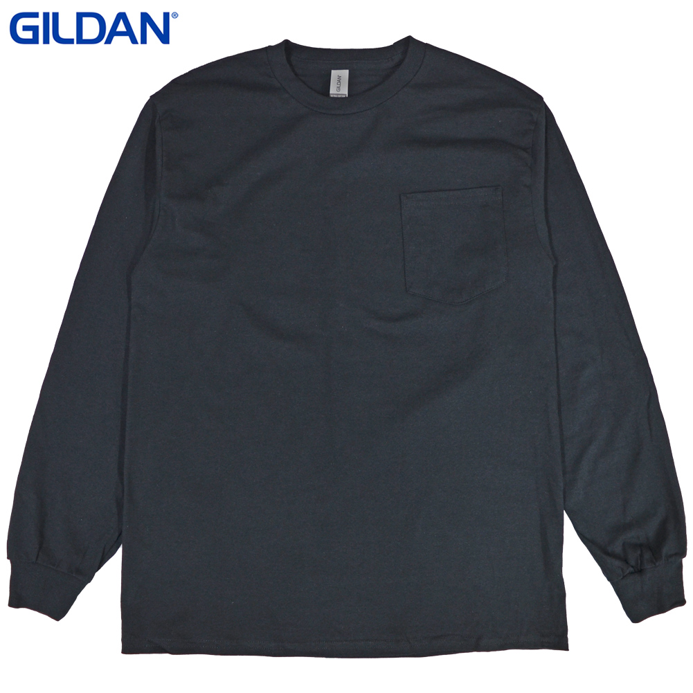 GILDAN ギルダン 6.0オンス ウルトラコットン ロングスリーブ ポケット Tシャツ Ultra Cotton 6.0 oz Long Sleeve Pocket T-Shirt 2410 長袖 ネコポス便対応可｜buddy-stl｜03