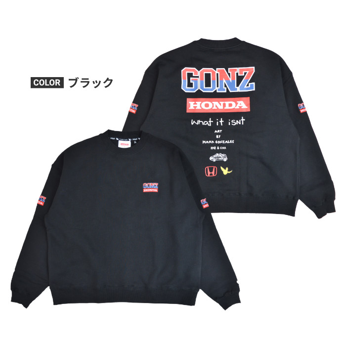 What it isNt) ART BY MARK GONZALES × HONDA マークゴンザレス ホンダ スウェット トレーナー フリース 長袖  2H7-62357 : gonzales-030 : buddy-stl - 通販 - Yahoo!ショッピング