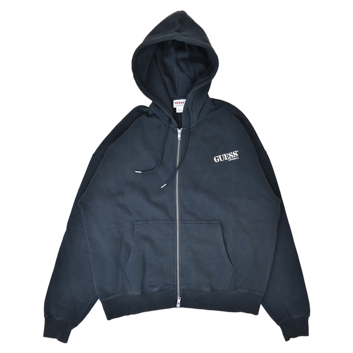 GUESS ゲス ジップパーカー Originals Logo Zip-Up Hooded Sweatshirt