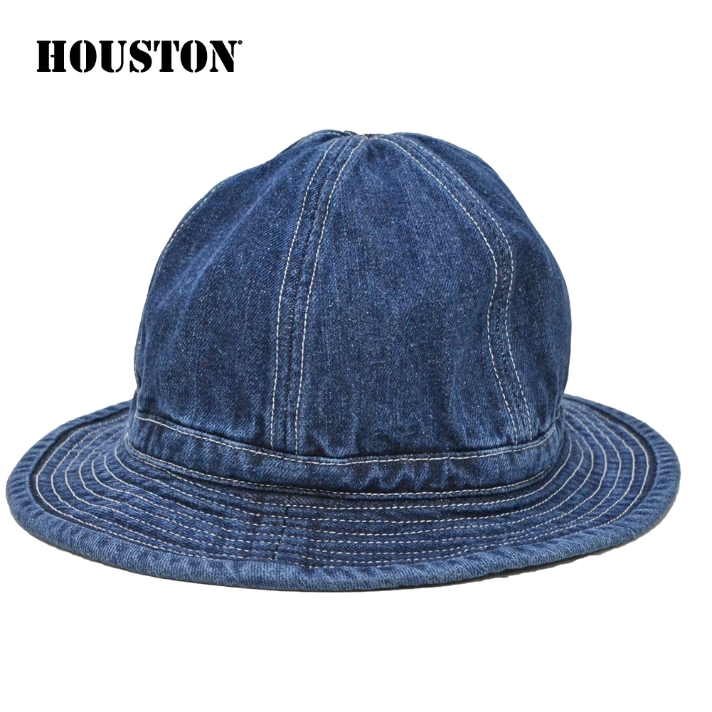 HOUSTON ヒューストン DENIM ARMY HAT デニム アーミー ハット キャップ メト...