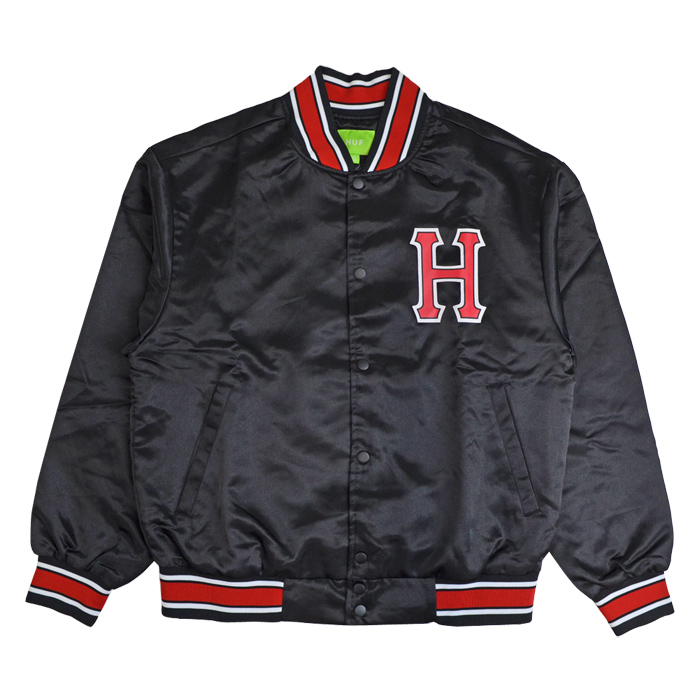 福袋セール HUF ハフ ジャケット CRACKERJACK SATIN BASEBALL JACKET ウェア