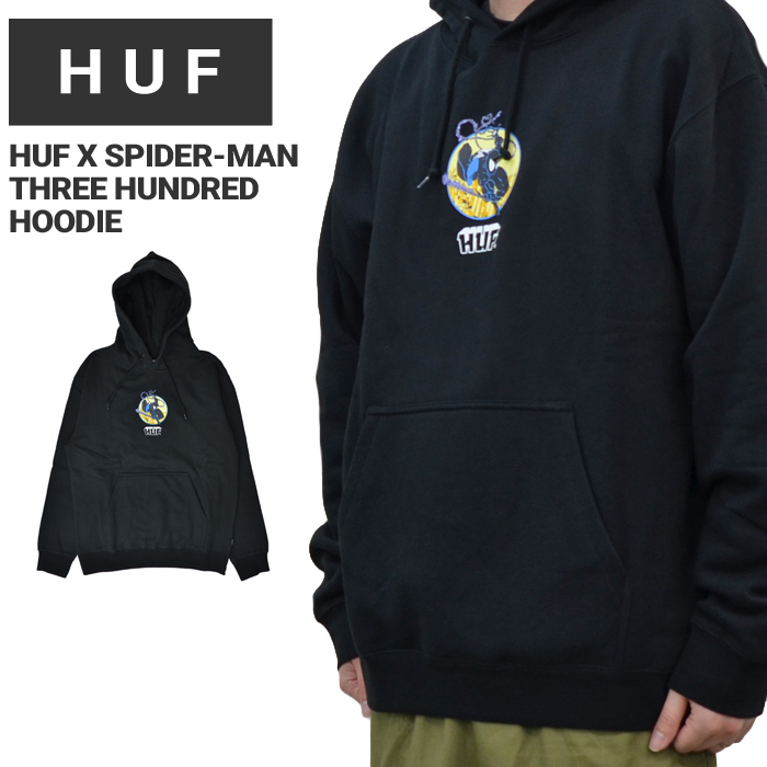 HUF × SPIDER-MAN ハフ × スパイダーマン パーカー THREE HUNDRED P/O