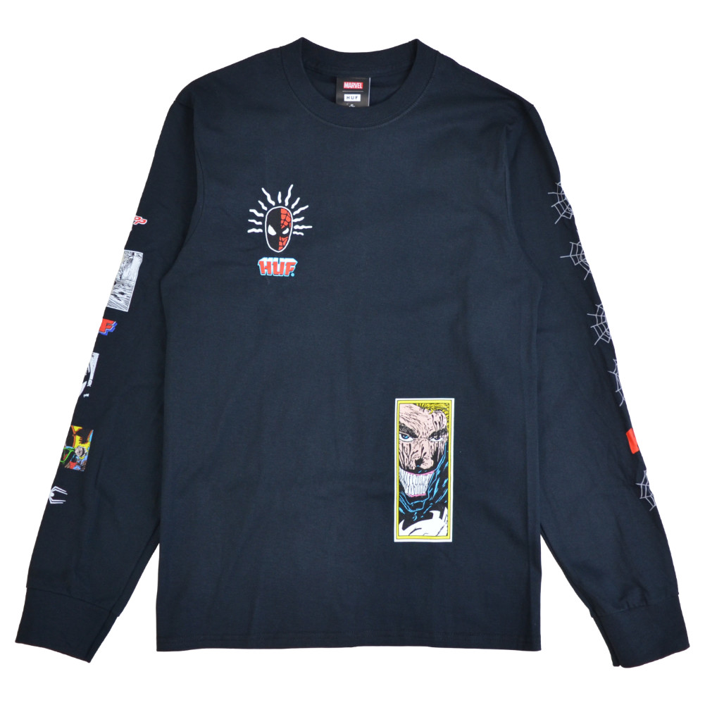 HUF × SPIDER MAN ハフ × スパイダーマン ロンT SPIDEY SENSE L/S TEE