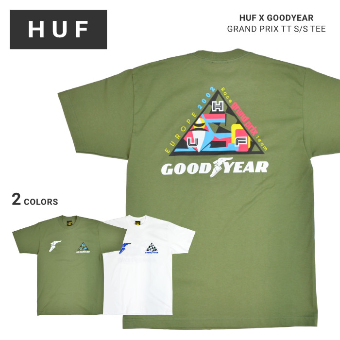 HUF × GOODYEAR ハフ × グッドイヤー Tシャツ GRAND PRIX TT S/S TEE 半袖 カットソー TS02117  単品購入の場合はメール便発送 : huf-1268 : buddy-stl - 通販 - Yahoo!ショッピング