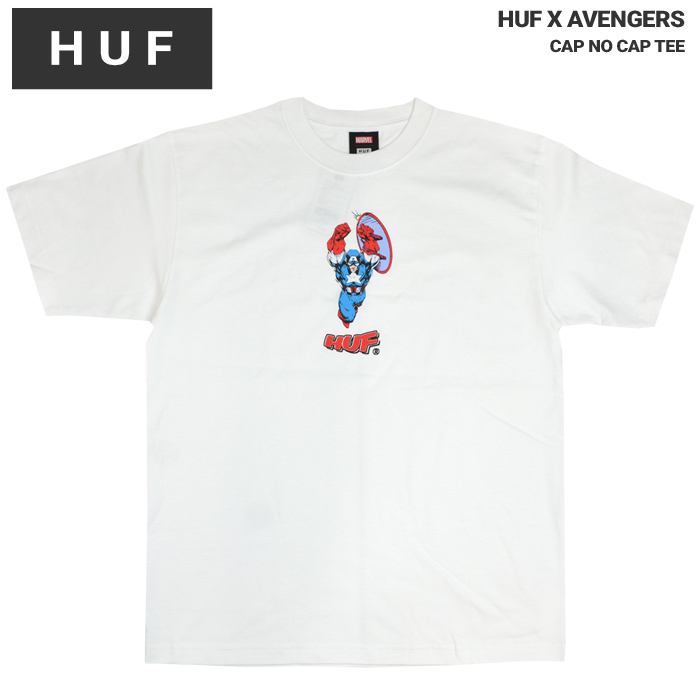 HUF AVENGERS ハフ アベンジャーズ Tシャツ CAP NO CAP TEE 半袖 カットソー TS02200 単品購入の場合はネコポス便発送