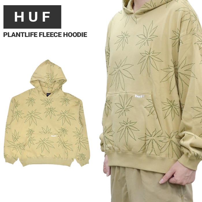 HUF（ハフ） パーカー PLANTLIFE FLEECE HOODIE フリース スウェット