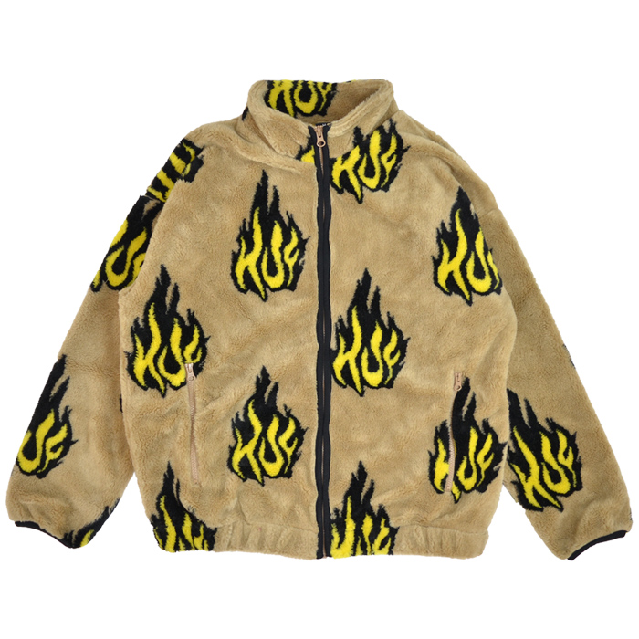 HUF ハフ ジャケット FLAMIN ZIP SHERPA FLEECE JACKET シェルパ