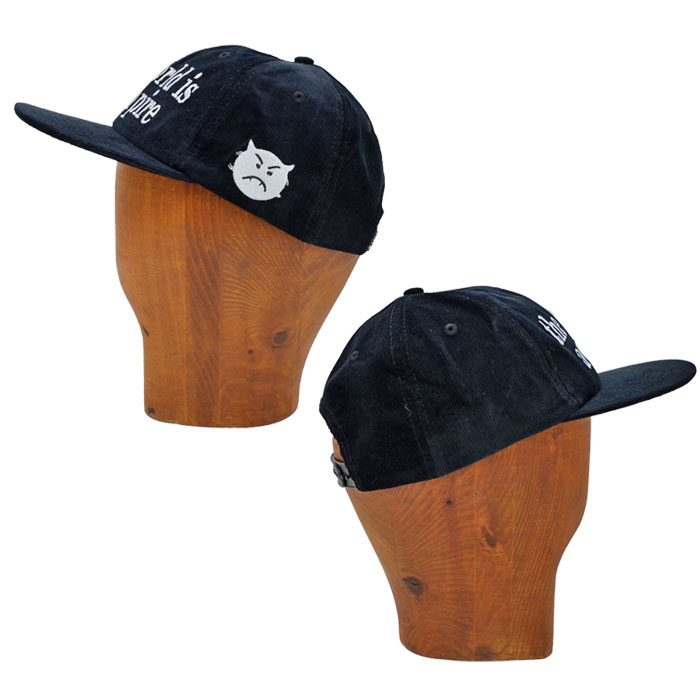 HUF × スマッシングパンプキンズ VAMPIRE コーデュロイ キャップ 黒 HUF X SMASHING PUMPKINS VAMPIRE SNAPBACK HAT