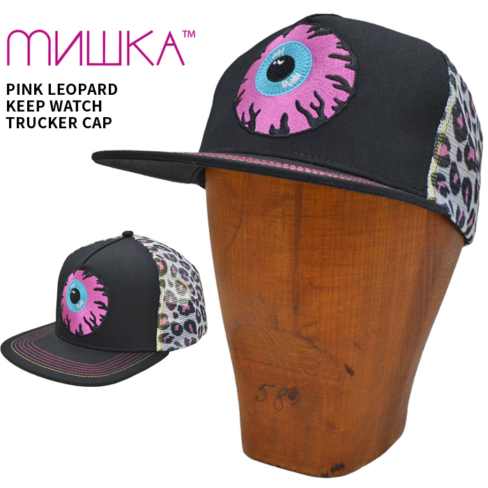 MISHKA ミシカ キャップ PINK LEOPARD KEEP WATCH TRUCKER CAP 帽子