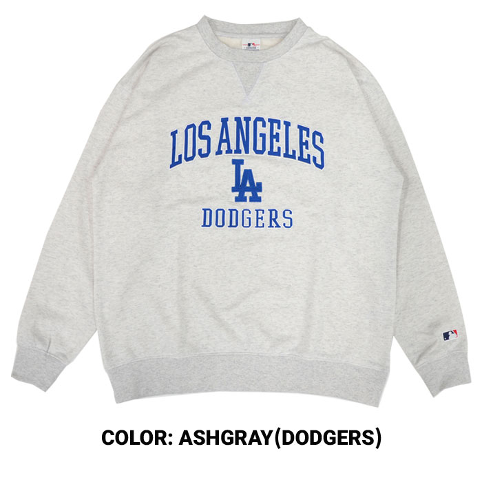MLB - MLB ドジャース　 ラグランスウェット　トレーナー　刺繍ロゴ　Lサイズ 最終お値下げ MLB ドジャース トレーナー スウェット Lサイズ