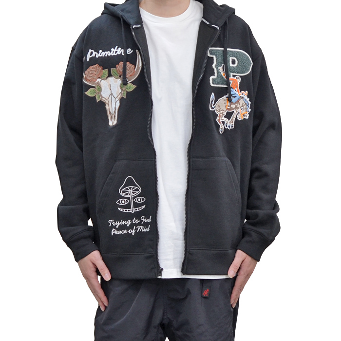 PRIMITIVE（プリミティブ） ジップパーカー BADLANDS ZIP HOOD