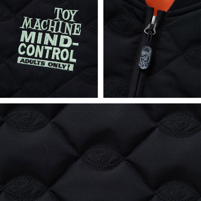 toy machine ed templeton レザージャケット TOY MACHINE トイマシーン ジャケット SECT EYE STITCH QUILTED