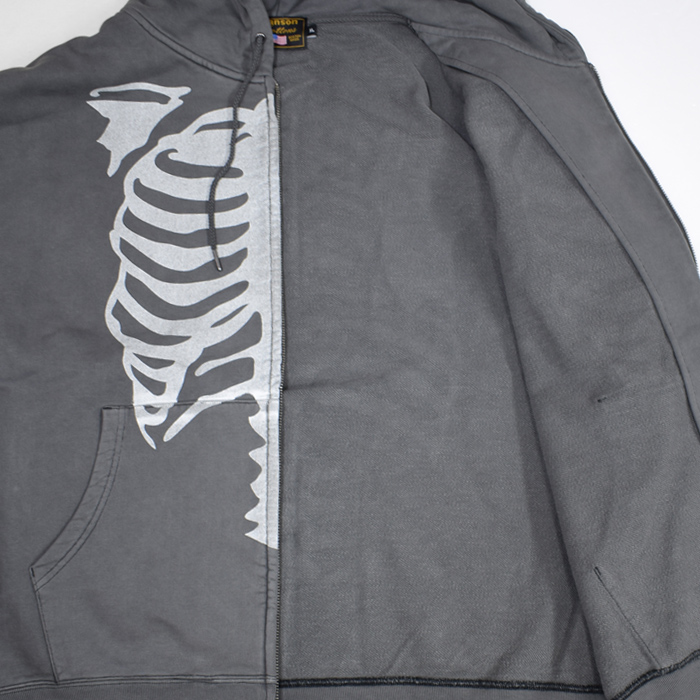 VANSON（バンソン） スウェット BONE ZIP UP HOODIE ジップパーカー