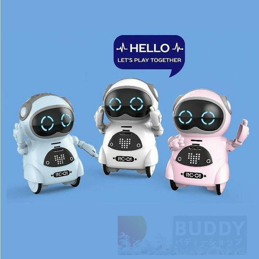ロボット おもちゃ ポケットロボット 英語練習 英会話 おしゃべり スマートロボット 知育玩具 ロボット 音声認識 キッズ 男の子 女の子 誕生日 プレゼント｜buddyshop｜02