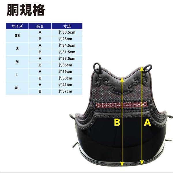 武道園PRO 剣道 防具 防具セット 赤姫 女子用 4点セット 黒胴 サイズ