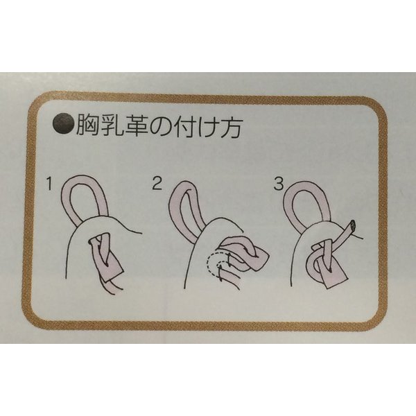 剣道 胸乳革 一重【2本組】剣道防具備品の詳細画像1