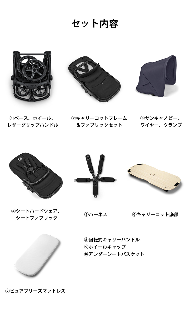 bugaboo（バガブー） 公式 フォックス 5 リニュー ブラックベース本体