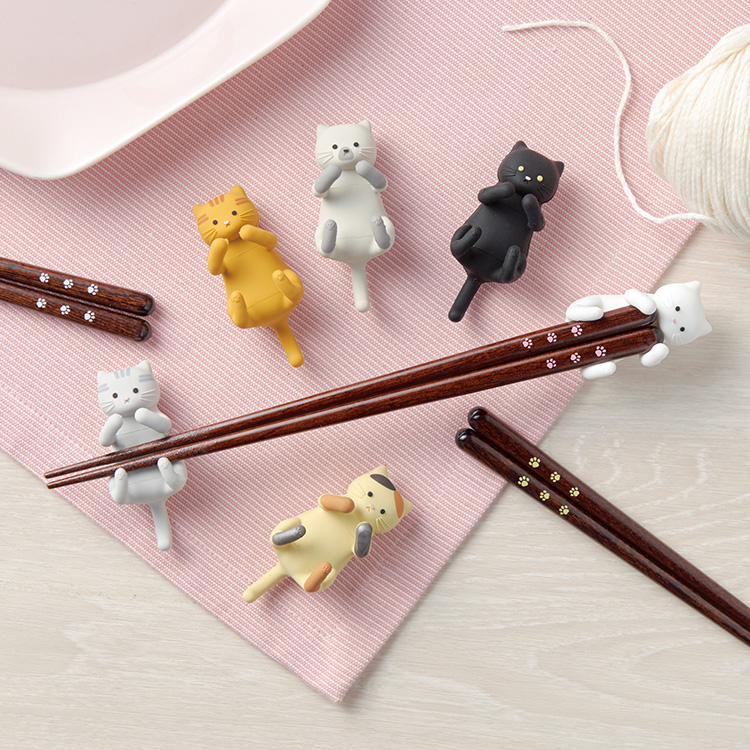 箸 はし 箸置き だっこ猫 ねこ イシダ 約23cm かわいい 食洗機対応