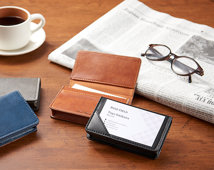 名刺入れ 名入れ メンズ ビジネス マグネット クリップボード 名入れで特別感