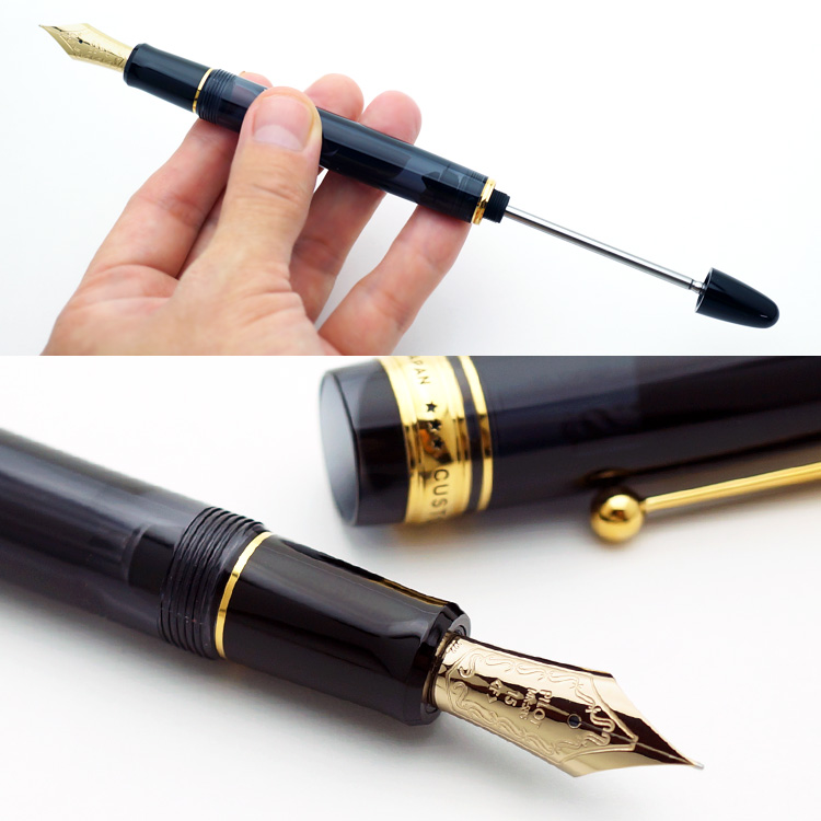 CUSTOM823 金のペン先の万年筆 現代では珍しいプランジャー式を採用