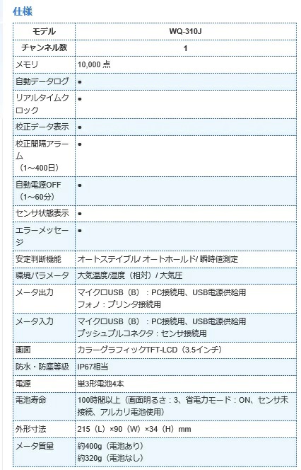 堀場製作所 フィールド型マルチデジタル水質計 WQ-310 光学式DOセット (WQ-310D-S) (キャリングケース付)