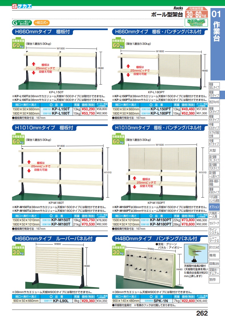 SAKAE/サカエ 【代引不可】ポール型架台 SPK-1N-