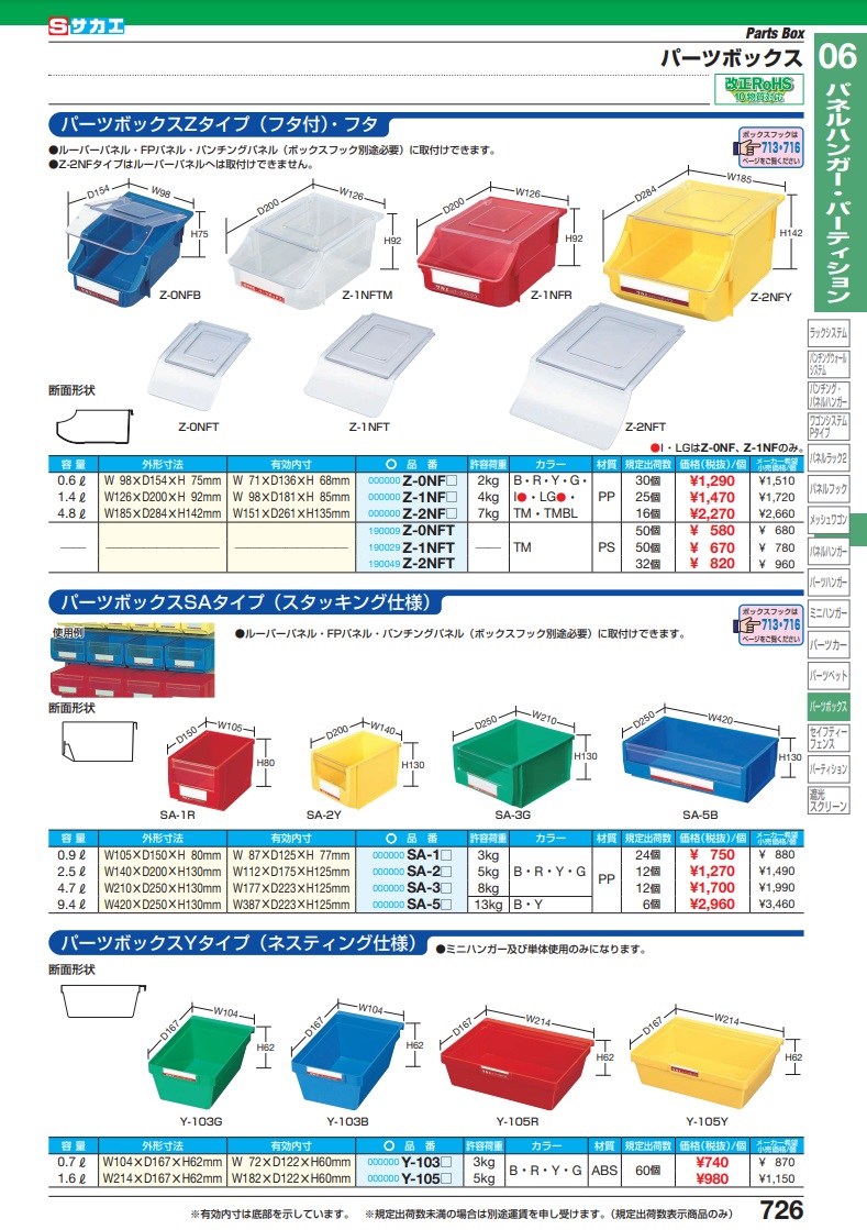 一流の品質 パーツボックス ブルー Ｚ−０ＮＢ copycatguate.com